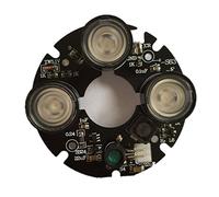 LIVASH 3 Tableau IR LED Projecteur Infrarouge 3X IR LED Planche pour CCTV Cameras Vision Nocturne (Diametre de 53mm)