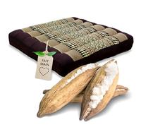 Livasia Coussin d’Assise Petite Taille - 35x35x6cm - Coussin de Sol intérieur/extérieur, méditation Yoga, Coussin de Chaise Meuble Palette, Coussin surpiqué Garniture Chaise Banc (Marron)