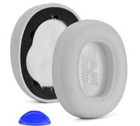 Live 650 BTNC Coussin d'oreille de Rechange en Tissu et Mousse à mémoire de Forme Compatible avec Casque JBL E65 E65BTNC / Duet NC/Live 650BTNC Live 660 BTNC (Gris (Cuir PU))