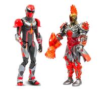 Live Action Gormiti - Pack 2 Figurines Articulées De 15 Cm (Sion + Gormiti) - Feu