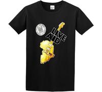 Live Aid 1985 Logo Rock Music Concert O Neck Men Shirt T-Shirts à Manches Courtes(X-Large)