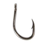 Live Bait Ring Hameçon, Noir-Nickle, Taille 3/0, 10 Piecès