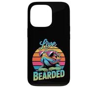 Live Bearded! Dragon Barbu Portant des Lunettes de Soleil Coque pour iPhone 13 Pro