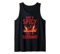Live Bold Live Spicy Keep it Spicy Keep it Serrano Spice Débardeur