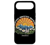 Live by Grace Grow by Faith Walk in Love Religion chrétienne Coque pour iPhone Air