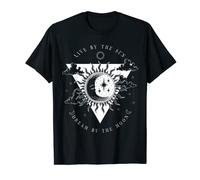 Live By The Sun Dream By The Moon Costume hippie bohème T-Shirt