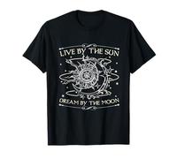 Live By The Sun Dream By The Moon Esoterisme Occult T-Shirt