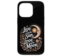 Live by The Sun Love by The Moon Mystic Celestial Boho Coque pour iPhone 13 Pro