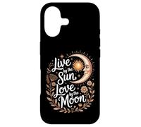 Live by The Sun Love by The Moon Mystic Celestial Boho Coque pour iPhone 17