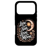 Live by The Sun Love by The Moon Mystic Celestial Boho Coque pour iPhone 17 Pro