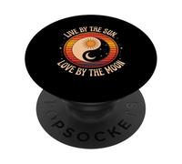 Live by The Sun Love by The Moon PopSockets PopGrip Adhésif