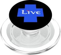 LIVE Cross PopSockets PopGrip pour MagSafe