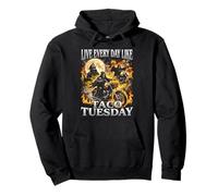 Live Every Day Like Taco Tuesday Humour drôle pour Adulte Sweat à Capuche