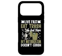 Live Fast Eat Trash and Hope My Metabolism Doesn't Crash Coque pour iPhone 17 Pro Max