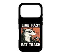 Live Fast Eat Trash Coque pour iPhone 17 Pro
