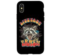 Live Fast Eat Trash Humour Raton Laveur Coque pour iPhone X/XS