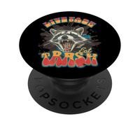 Live Fast Eat Trash Humour Raton Laveur PopSockets PopGrip Adhésif