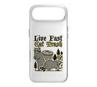 « Live Fast Eat Trash » Lowbrow Funny Trashpanda Raton Laveur Coque pour iPhone Air