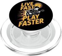 Live Fast Play Faster Punk Rock Music PopSockets PopGrip pour MagSafe