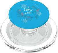 Live for Love Sparkle Noël Flocons de Neige ornementaux PopSockets PopGrip pour MagSafe