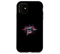 Live for The Drop EDM DJ Music Producer Rave Party Design Coque pour iPhone 11