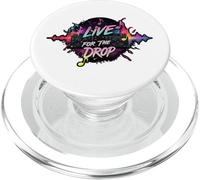 Live for The Drop EDM DJ Music Producer Rave Party Design PopSockets PopGrip pour MagSafe