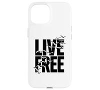Live Free Liberté Vivez Libre Coque pour iPhone 15