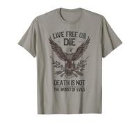 Live Free Or Die Patriotic USA Drapeau américain 4 juillet T-Shirt