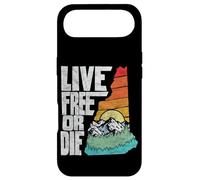 Live Free Or Die Retro New Hampshire Nature Graphic Coque pour iPhone Air