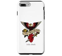 Live Free Or Die Vintage Ink Graphic John Stark Revolution Coque pour iPhone 7 Plus/8 Plus