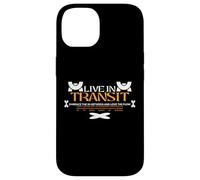 Live in Transit - Typographie Urbaine et Streetwear Coque pour iPhone 14