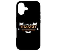 Live in Transit - Typographie Urbaine et Streetwear Coque pour iPhone 17