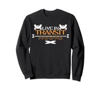 Live in Transit - Typographie Urbaine et Streetwear Sweatshirt