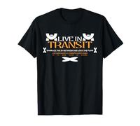 Live in Transit - Urban Typography Streetwear T-Shirt
