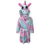 Live It Style It Robe de chambre pour enfants Peignoir à capuche doux Cadeaux Licorne Garçons pour Filles