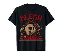 Live Laugh Blegh Skull Heavy Metal T-Shirt