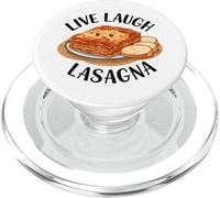 Live Laugh Lasagnes Funny Italian Food Kawaii Pasta Lover PopSockets PopGrip pour MagSafe