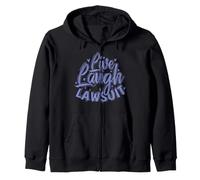Live Laugh Lawsuit Avocat Profession Avocat Sweat à Capuche