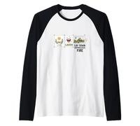 Live, Laugh, Lay Down Suppressive Fire, Humour Militaire Drôle Manche Raglan
