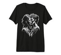Live Laugh Lesbian Pride Month LGBTQ Embrasser Couple T-Shirt Haut de Gamme