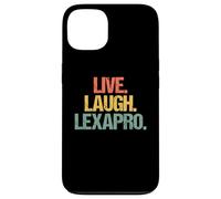 Live, Laugh, Lexapro - Déclaration rétro drôle de dépression et d'anxiété Coque pour iPhone 13