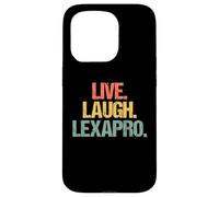 Live, Laugh, Lexapro - Déclaration rétro drôle de dépression et d'anxiété Coque pour iPhone 15 Pro