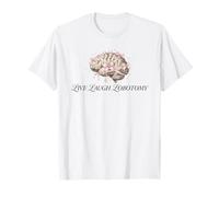 Live Laugh Lobotomy Coquette Brain Pink Bows Vintage Medical T-Shirt
