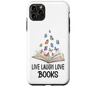 Live Laugh & Love Books Reading Butterfly Book Lover Bookish Coque pour iPhone 11 Pro Max