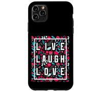 Live Laugh Love Inspiration Cool Motivational Floral Quotes Coque pour iPhone 11 Pro Max