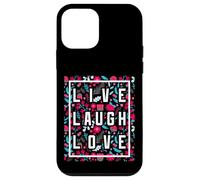 Live Laugh Love Inspiration Cool Motivational Floral Quotes Coque pour iPhone 12 Mini