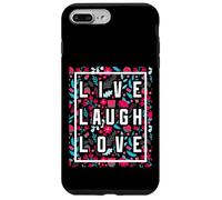 Live Laugh Love Inspiration Cool Motivational Floral Quotes Coque pour iPhone 7 Plus/8 Plus