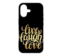 Live Laugh Love Tee Shirts, Inspiration Cool Quotes Graphic Coque pour iPhone 17