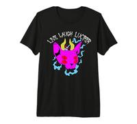 Live Laugh Lucifer Sphynx Chat Pastel Goth Cute Demon Devil T-Shirt Haut de Gamme