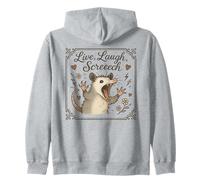 Live Laugh Screech Funny Opossum Chaos Animal Sweat à Capuche